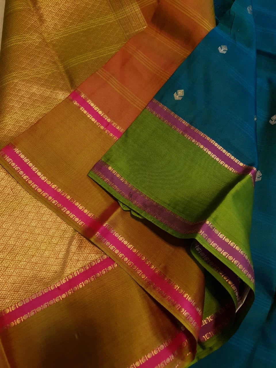 Light weight Kanjivaram Silk Saree - Green