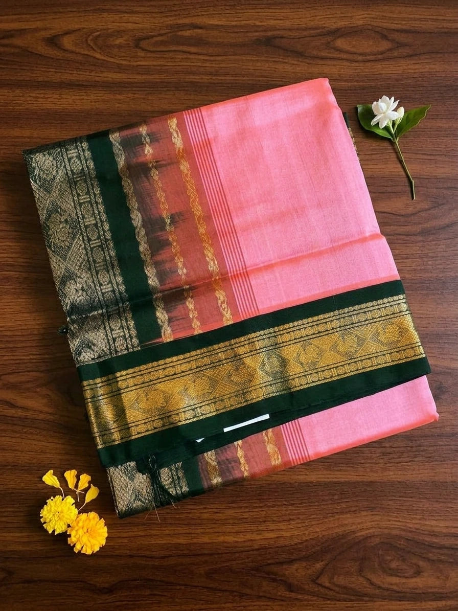 Handloom Silkcotton - Dark Blue