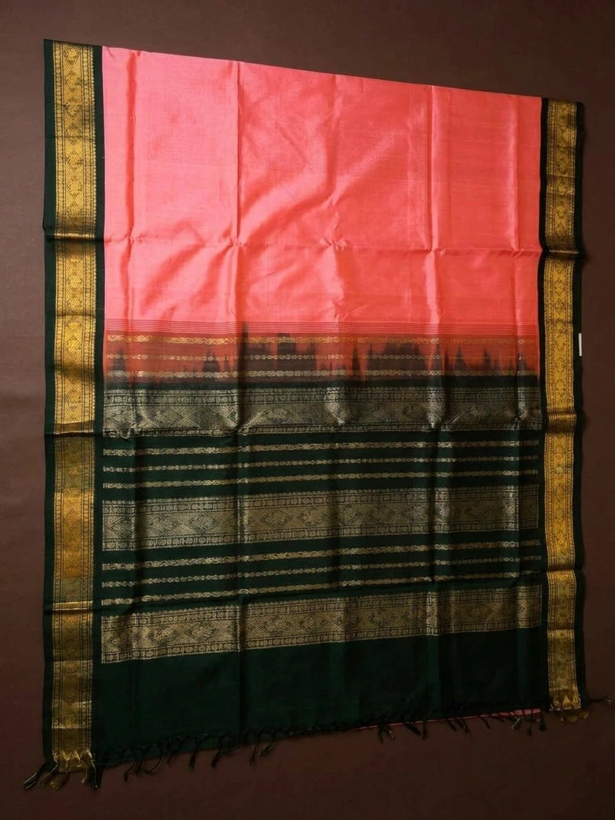 Handloom Silkcotton - Dark Blue