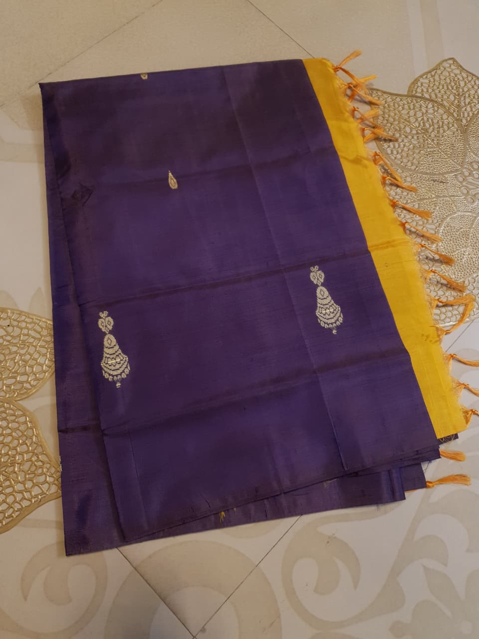 Banana Pith Handloom Silk Saree