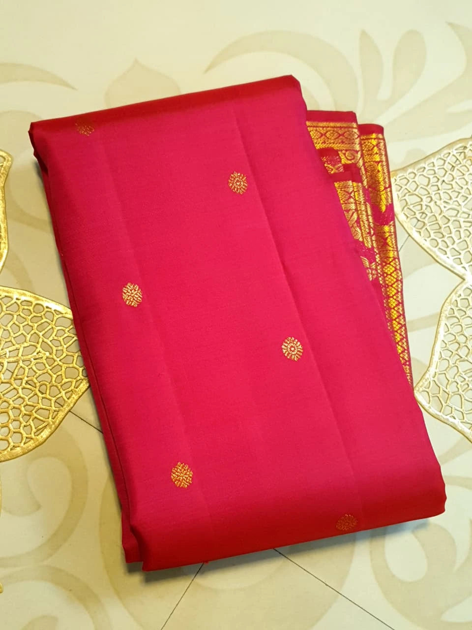 2Gram Pure Kanjivaram Silk Saree - Pink | Silkmark Certified