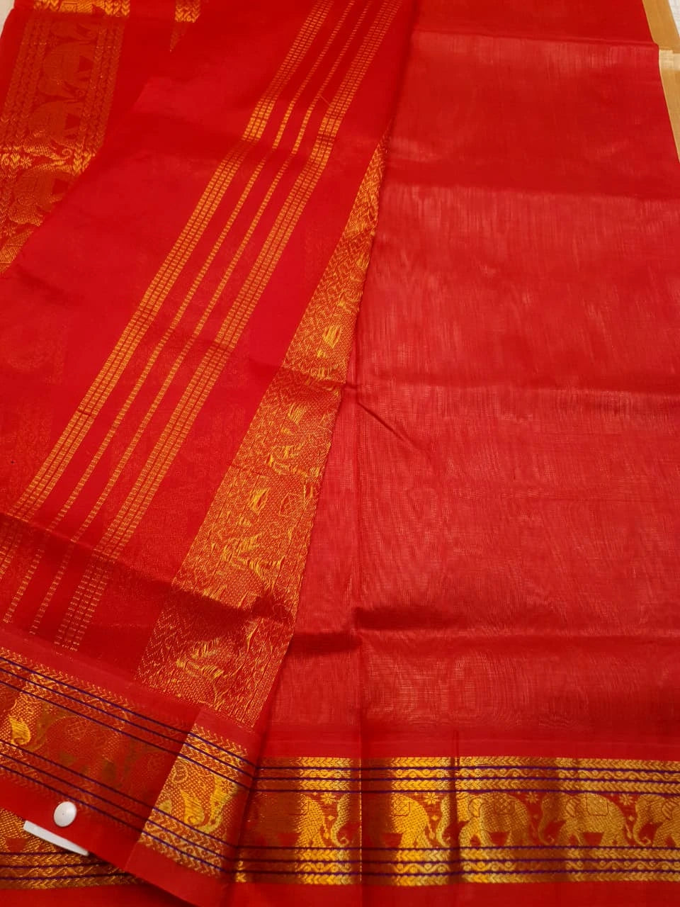 Handloom Silkcotton - Sandal