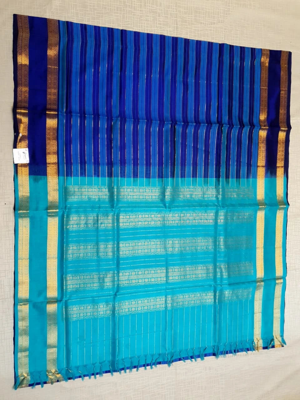 Handloom Silkcotton - Blue