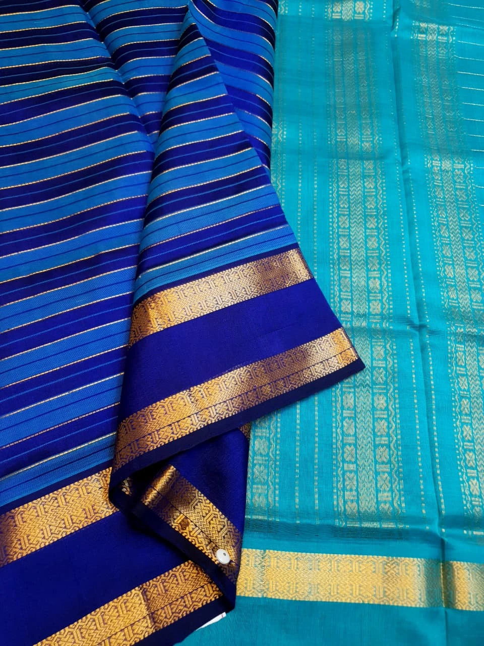 Handloom Silkcotton - Blue