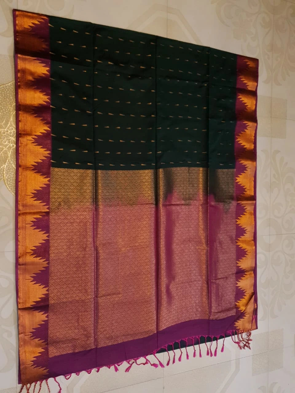 Semi Soft Silks Saree - Green
