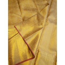 Pure Kanjivaram Silk Saree  - Gold