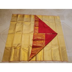 Pure Kanjivaram Silk Saree  - Gold