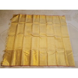 Pure Kanjivaram Silk Saree  - Gold