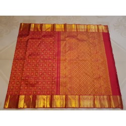 Pure Kanjivaram Silk Saree  - Red