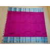 4Gram Pure Zari Kanjivaram Silk Saree - Vadamlli rose - pastel blue