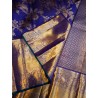 Pure Kanjivaram Silk Saree  - Blue