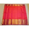 Pure Kanjivaram Silk Saree  - Pink With Orange