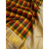 Pure Kanjivaram Silk Saree  - Checked