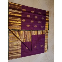 Exclusive Pure Kanchipuram Silk Saree with Vairaoosi Weaving, Parrot Buttas & Rich Zari Pallu