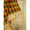 Pure Kanjivaram Silk Saree  - Checked