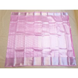 Semi Silk Saree  - Silver Zari