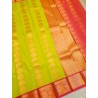 Semi Silk  Saree Korvai - Green