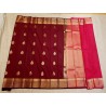 Semi Silk  Saree Korvai - Maroon