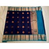 Semi Silk  Saree Korvai - Blue