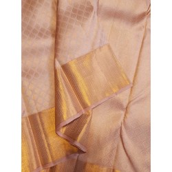 Pure Kanjivaram Silk Saree - Sandal
