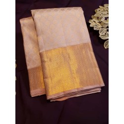 Pure Kanjivaram Silk Saree - Sandal