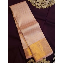 Pure Kanjivaram Silk Saree - Sandal