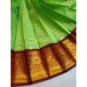 Premium Silkcotton Sarees - Green Brown