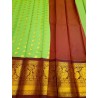 Premium Silkcotton Sarees - Green Brown