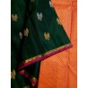 Pure Kanjivaram Silk Saree -Dark Green