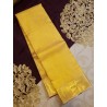 Pure Kanjivaram Silk Saree  - Yellow