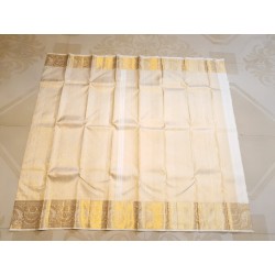 2G Pure Kanjivaram Silk Saree  - White