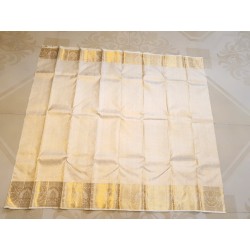 2G Pure Kanjivaram Silk Saree  - White