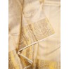 2G Pure Kanjivaram Silk Saree  - White