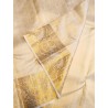 2G Pure Kanjivaram Silk Saree  - White