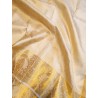 2G Pure Kanjivaram Silk Saree  - White