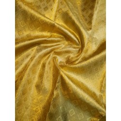 Pure Kanjivaram Silk Saree Tissue - Golden Color
