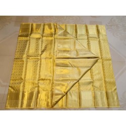 Pure Kanjivaram Silk Saree Tissue - Golden Color