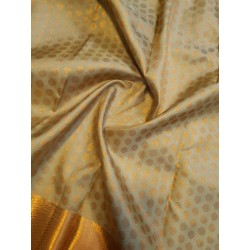 Pure Kanjivaram Silk Saree  - Pastel Green -  Gold Zari