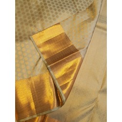 Pure Kanjivaram Silk Saree  - Pastel Green -  Gold Zari