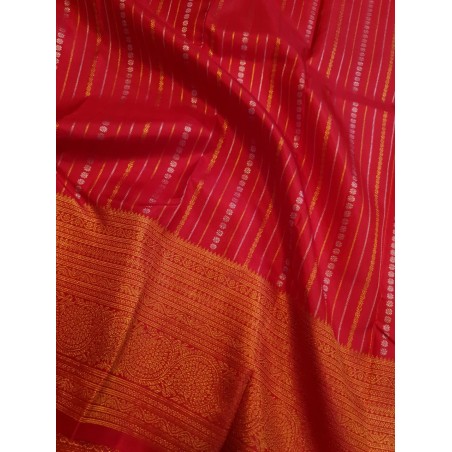 Pure Kanjivaram Silk Saree  - Red