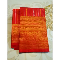 Pure Kanjivaram Silk Saree  - Red