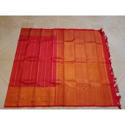 Pure Kanjivaram Silk Saree  - Red