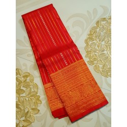 Pure Kanjivaram Silk Saree  - Red