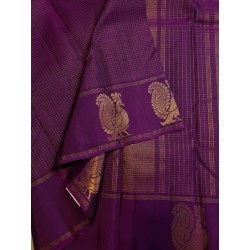 2G Pure Kanjivaram Silk Saree  - Violet