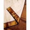 Pure Korvai Kanjivaram Silk Saree  - White With Maroon
