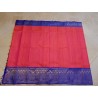 Pure Korvai Kanjivaram Silk Saree  - Pink With Blue