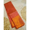 Pure Kanjivaram Silk Saree  - Guava