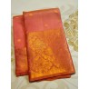 Pure Kanjivaram Silk Saree  - Guava