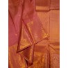 Pure Kanjivaram Silk Saree  - Guava
