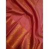 Pure Kanjivaram Silk Saree  - Guava